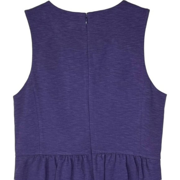 J. Crew Factory Daybreak Fit/Flare Dress in Raw Indigo (Blue/Purple) - L - Picture 7 of 11
